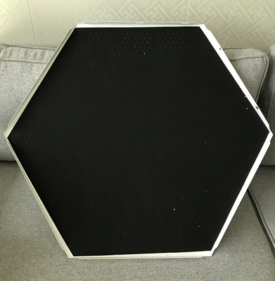 αδιάβροχο ανώτατο όριο 404x404x404x404x404x404mm μετάλλων αργιλίου όμορφη μορφή του Hexagon Gusset πιάτου