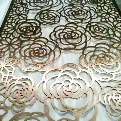 Προσαρμοσμένο σχέδιο Laser Cut Panel Μεταλλικό PVDF Perforated Wall Panel