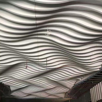 Ακουστική Οροφή Μεταλλικές Προσόψεις Κτιρίου Αλουμίνιο Διαφράγμα Κυματοροφής
