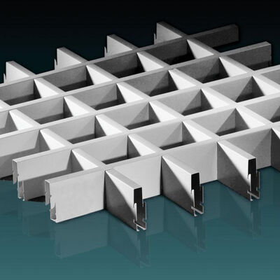 250 mm απλή εγκατάσταση πλέγματα οροφής από αλουμίνιο